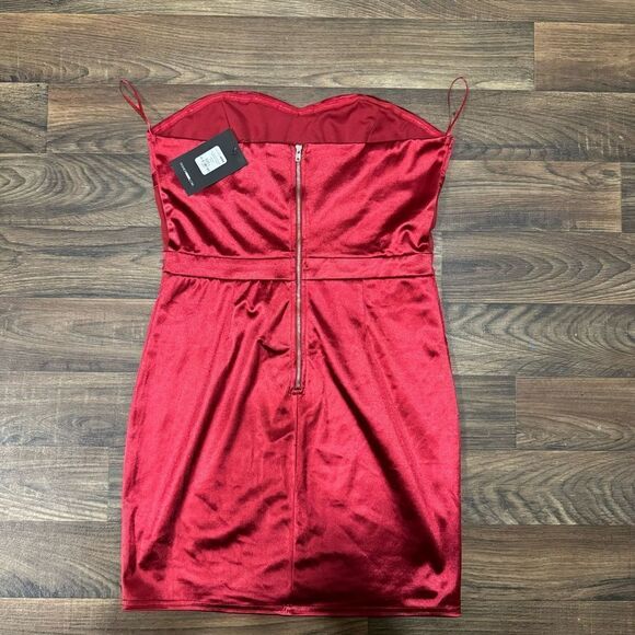 FN Exciting And Enticing Satin Mini Dress - Picture 5 of 5
